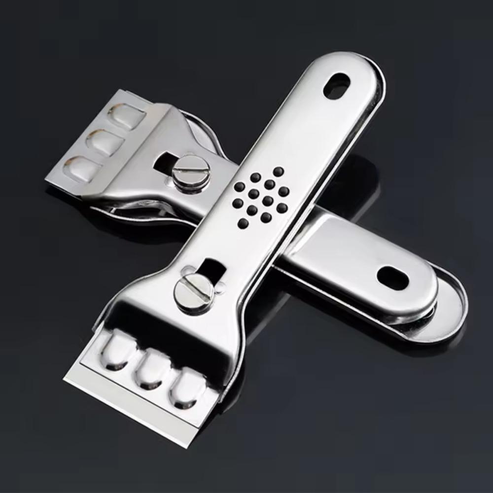 Скребок из нержавеющей стали для очистки стекла, кухни, керамической плитки, скребок для очистки стен, пола, краски, инструмент, нож