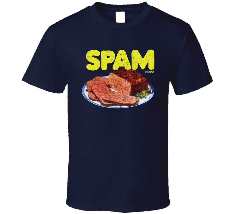 Spam Vintage Label Poster Worn Look T Shirt Mens Womens Tees Top
