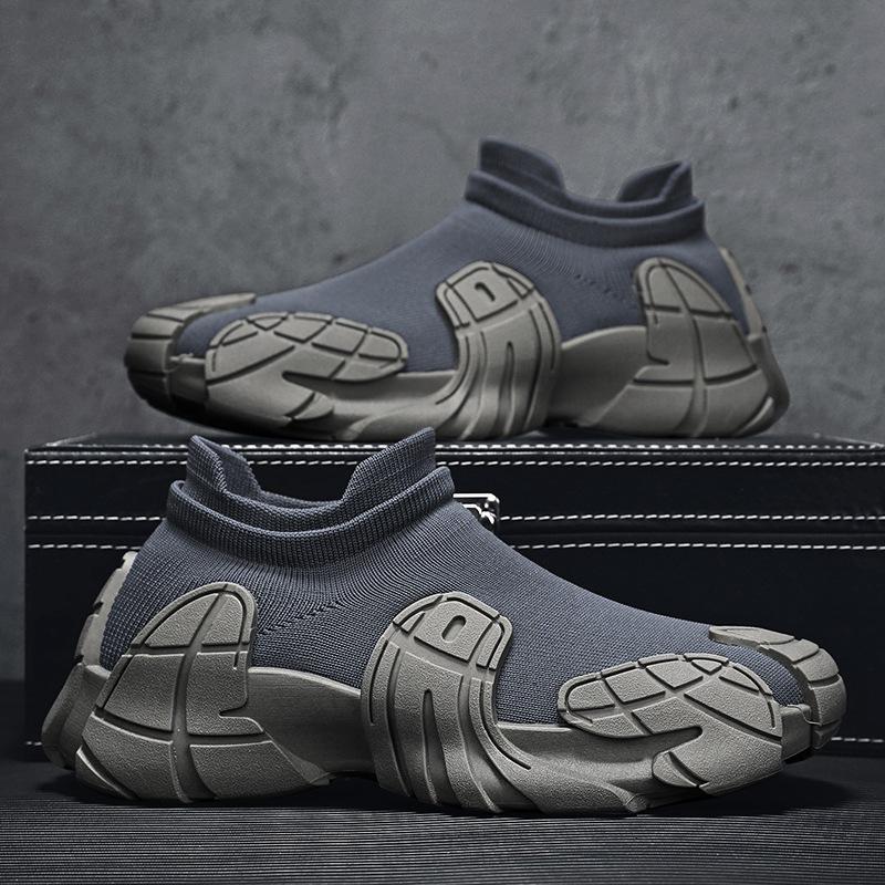Летающие носки обувь мужская повседневная спортивная меха прилив обувь для студентов подростков 2024 новый летний тренд мужской обуви