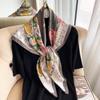 New Style of Literary and Artistic Prints for Women In Autumn and Winter  Warm Scarf Neck Scarf  Floral Gauze Scarf