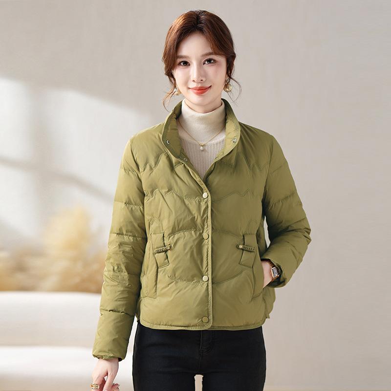 Пуховик женский зимний короткий 2024 новая корейская версия 90 утиный пух женский корейская версия куртка теплая пуховая