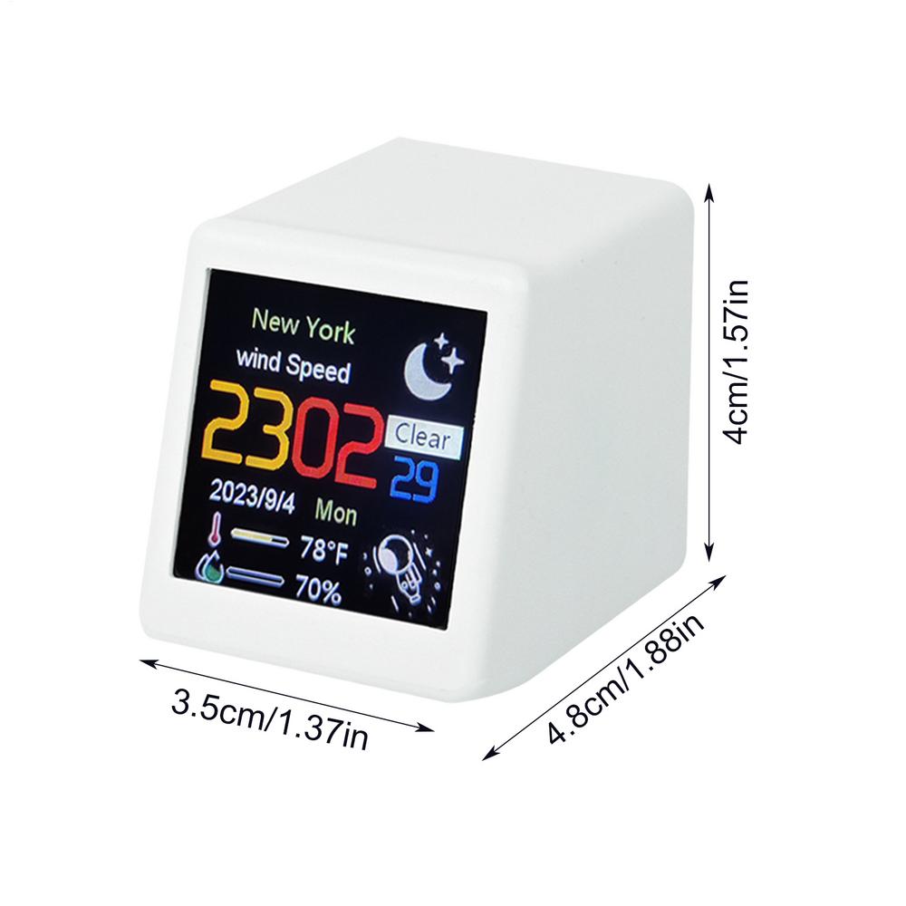 Будильник Настольное украшение Умный цифровой будильник и настольное украшение Умный прогноз погоды с Wi-Fi Умный воздух