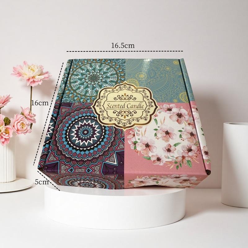 Ароматическая свеча в жестяной банке с сухоцветами - Долгоиграющий, романтичный аромат для спальни и для устранения запаха дома