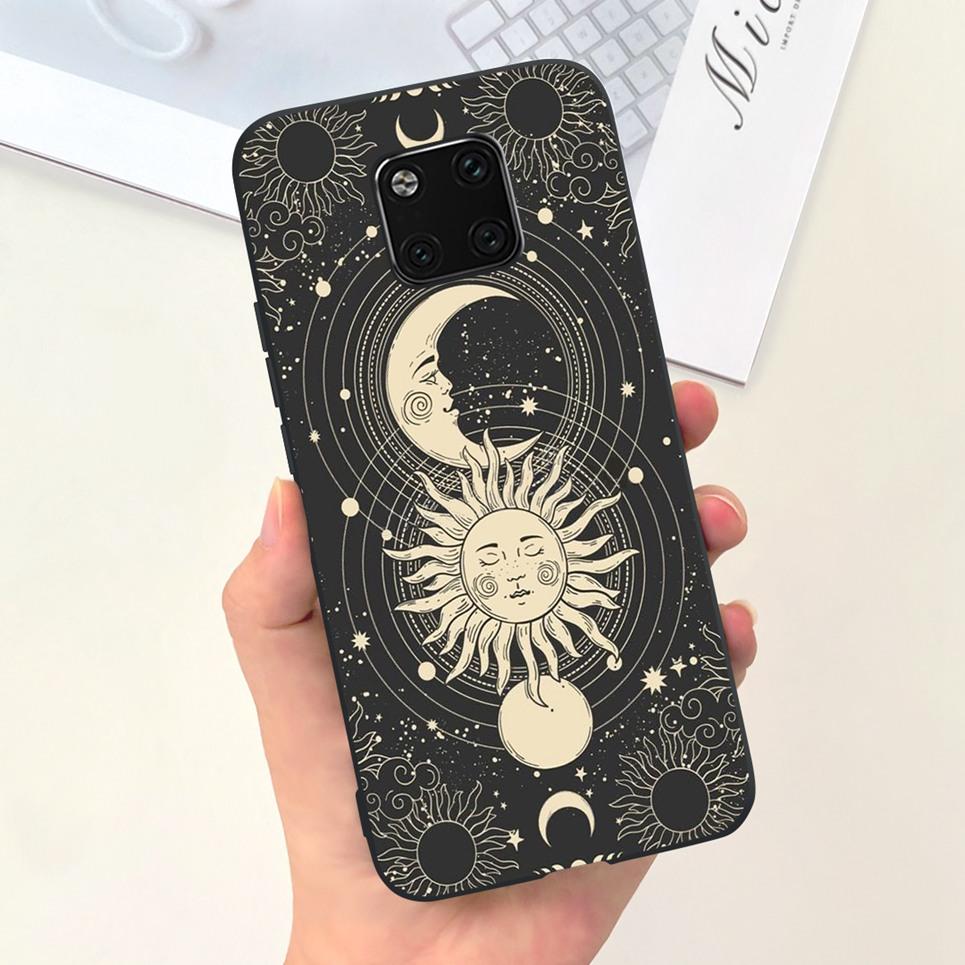 Чехол для Huawei Mate 20 Pro Задняя крышка Mate 20 Мягкий матовый жидкий силикон Funda Mate20 20Pro Coque Корпус Астронавт Динозавр