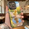 Милый утенок у лужи Жесткий чехол для телефона для Iphone 16 15 14 13 12 11 Pro Max Mini Ударопрочный Защита от царапин Защитная крышка