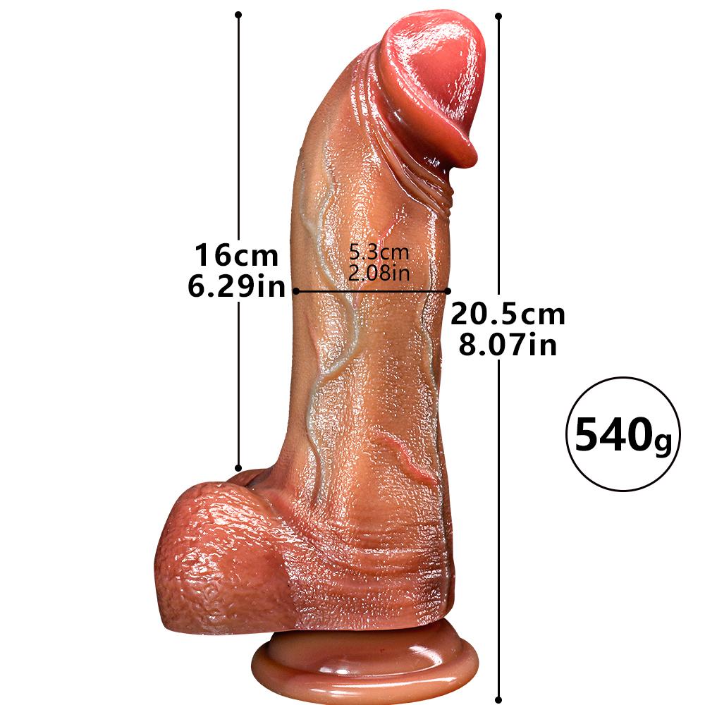 Strong Man Super Soft Dildo Phallus Fleshy Straight And Straight Replica Penis Female Masturbator Adult Sex Toys