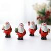 Милый Санта-Клаус Модель Микро-Пейзажа Смола Миниатюрная Рождественская Фигурка Прочный Оригинальность Украшения Санта-Клауса Дом