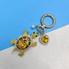 Colorful Turtle Keychain Imitation Pearl Ocean Hanging Pendant Marine Turtle Pendant  Bag Pendant