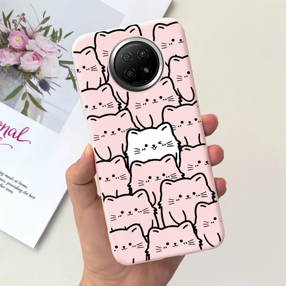 For Xiaomi Redmi Note 9T Note 9 5G Case Fashion Flower Shockproof Silicone Soft Matte Phone Cover For Xiomi Redmi Note 9T Fundas