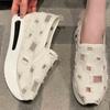 Fashion 2025 Breathable Hollow Out Sports Shoes Women Plus Size Platform Sneakers Woman Concise Slip On Walking Casual Shoes Ladies