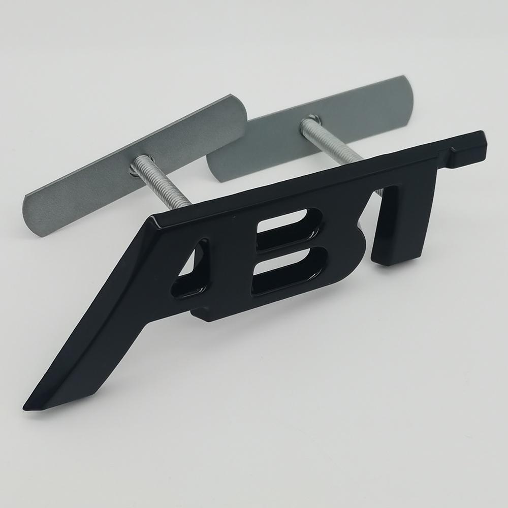 3D Metal Logo ABT Grill Emblem Badge Rear Trunk Badge Decal Sticker For Audi A3 A5 A6 Q5 Q7 Q8 S4 S5 S6 RS3 RS6 Car Accessories