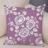 Rose Red Flower Pillowcase Decorative Bird Flower Plant Pillowcase Cushion Sofa Home Car