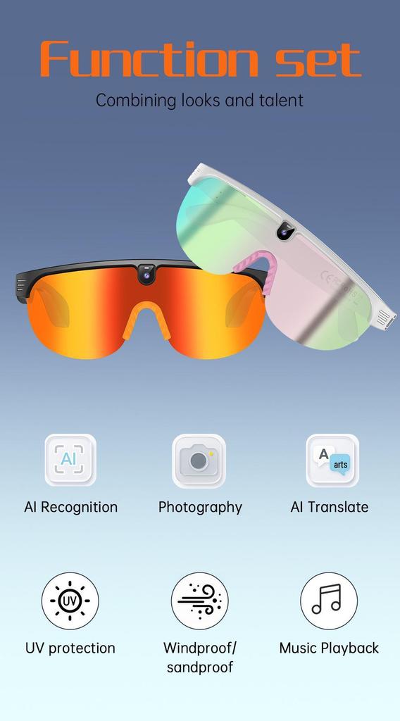 Умные велоочки с камерой: Bluetooth, Перевод, HD-фотографии для езды на велосипеде на открытом воздухе