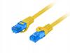 Patchcord Lanberg S/FTP kat.6A 10m LSZH CCA fluke passed żółty