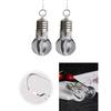 Silver Plated LED Bulb Lighting Hook Earrings Party Pub Club Women Jewelry Decor