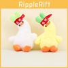 Adorable Plush Duck Keychain Stuffed Animal Toy Soft Short Plush White Yellow Duck