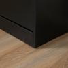 Shoe Cabinet Shoe Storage Unit dim. 60L x 24W x 80H cm 2 Flip-Down Doors Black