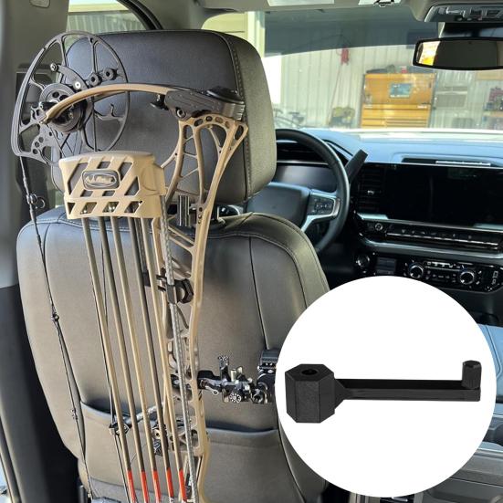 Compound Bow Headrest Mount for Truck Hunting Storage Rack Heavy Duty Bow Hanger Easy Disassembly Universal Bow Holder