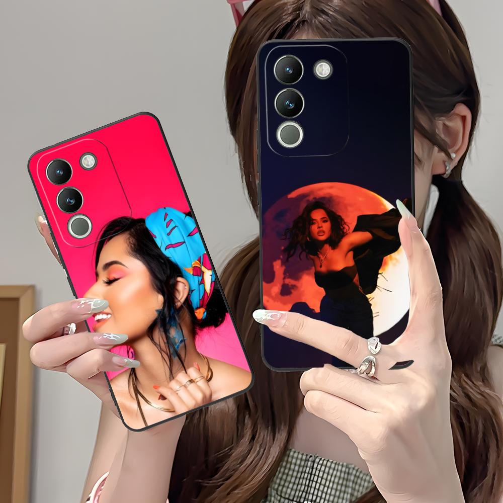 Модный матовый чехол из ТПУ Becky G для мобильного телефона VIVO Y77 76 75 74 73 72 58 56 55 51 50 38 36 Y19 Y18 Y03 Y01 5G Цветная крышка