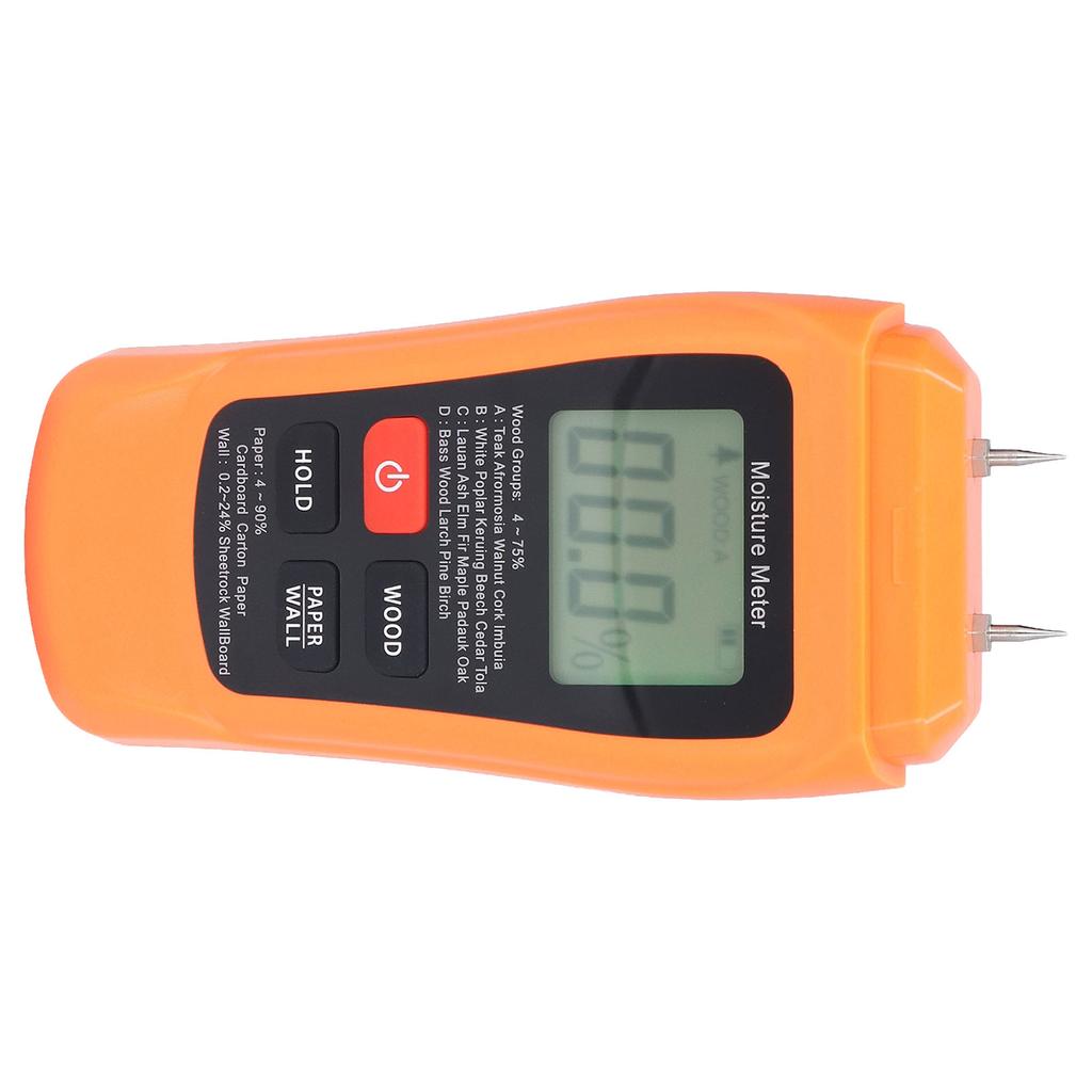 MT18 Digital Moisture Detector Backlit LCD Display Wood Moisture Meter for Wood Building Material