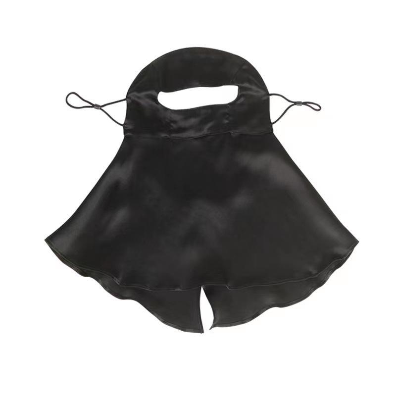 Маска для лица из шелка тутового дерева с защитой от УФ-лучей и регулируемыми ушными петлями