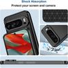Стильный тонкий чехол из углеродного волокна и ТПУ резины для Google Pixel 10 9 8 Pro XL Ударопрочный Поддерживает беспроводную зарядку Защитная крышка