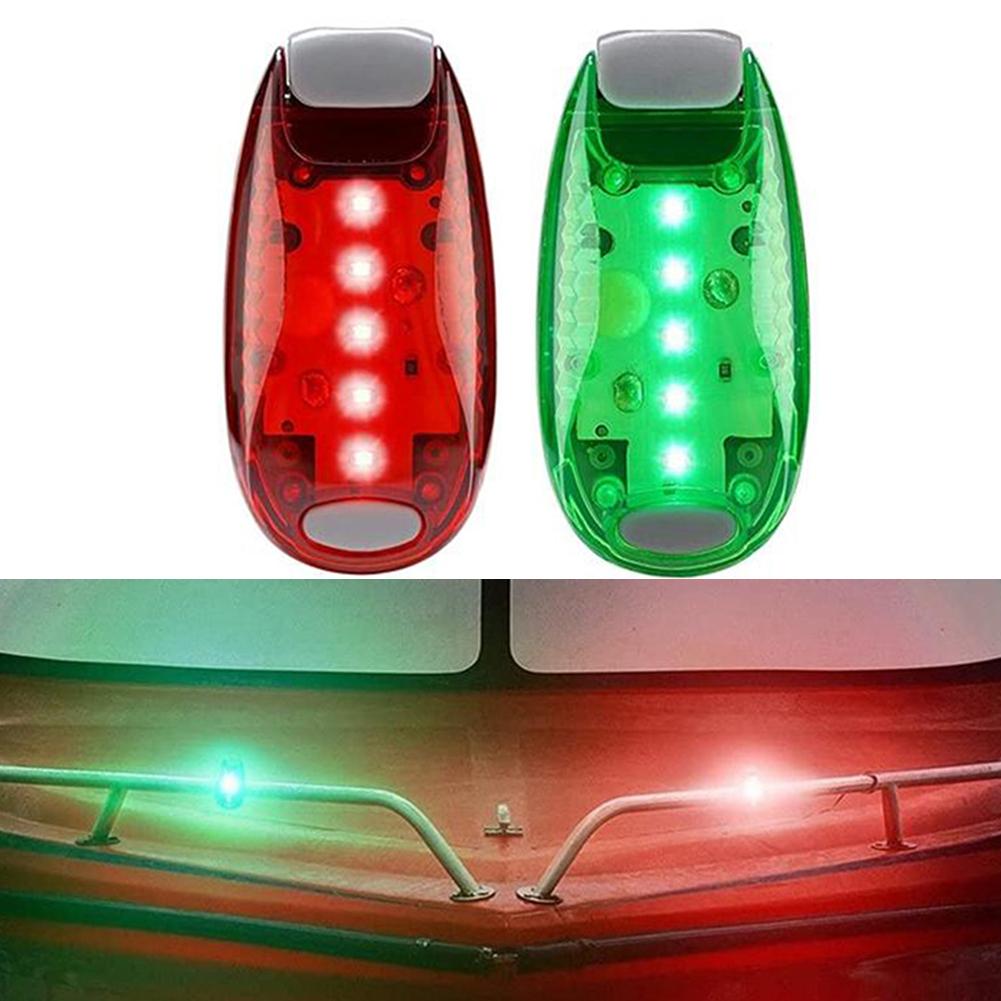 2/4pcs Red Green Boat Navigation LED Lights Stern Boats Starboard Lights 5.5 X 3 X 1.8 Cm 3 Lighting Modes Marine Boat Lights