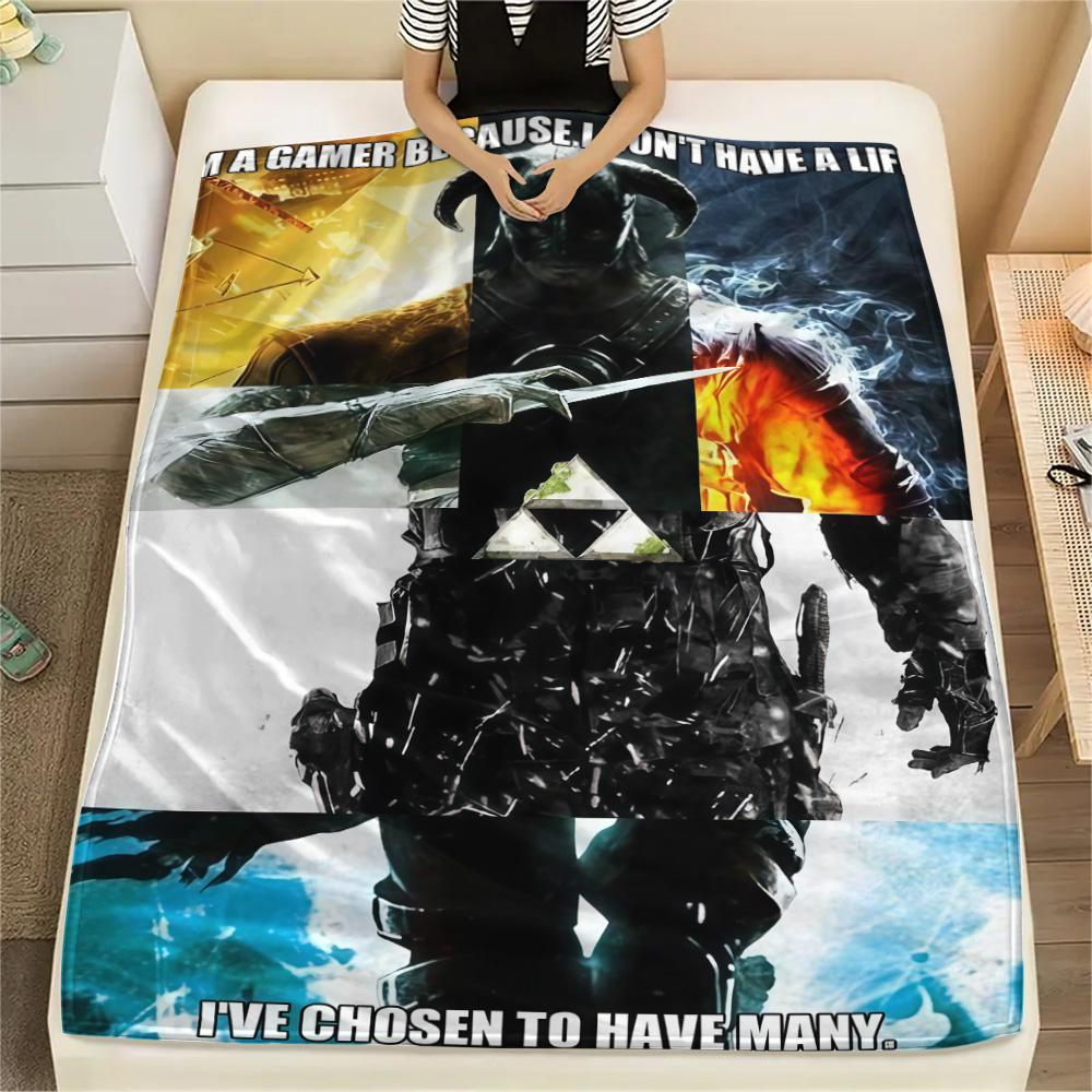 The Elder Scrolls Print FlAannel Blanket, High quality Comfortable for All Seasons, Home Decor, Warmth and Comfort