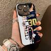Чехол для телефона Stephen-n C-Curry-y для iPhone 17,16,15,14,13,12,11 Plus,Pro Max,XS,Цветной Серебристый Чехол для телефона Funda Cover