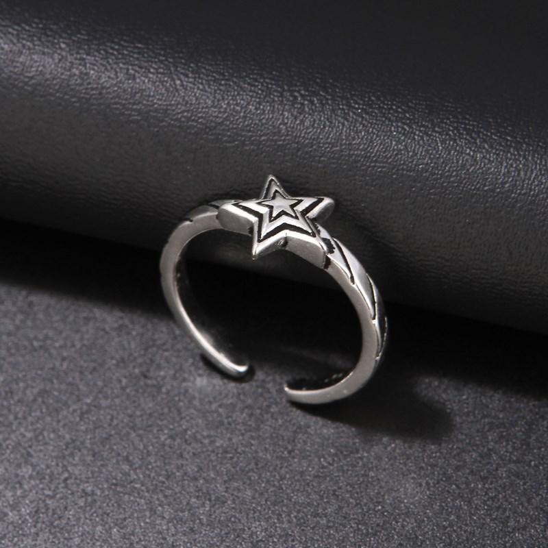 Винтажное Серебряное Кольцо-Крест Больших Восточных Ворот Женское Croix Панк Тренд Открытое Кольцо на Указательный Палец Мужское и Женское
