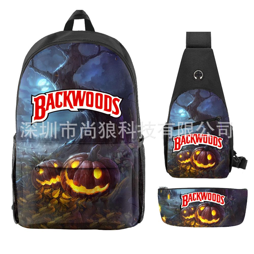 Школьный рюкзак для ученика Backwoods Рюкзак Сумка через плечо Школьная сумка Рюкзак большой емкости Водонепроницаемый рюкзак