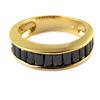 Позолоченное обручальное кольцо 'Nova' черное золото - 5 мм