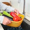 8 Pcs Kitchen Draining Bowl Hollow Out Quick Drainage with Small Ears Drain Basket Fruite