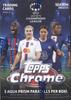 Topps 2022 2023 Topps Chrome UEFA Champions League Soccer Collection Factory Sealed Blaster Boxes with Three Exclusive Aqua Prism Parallels Per Box