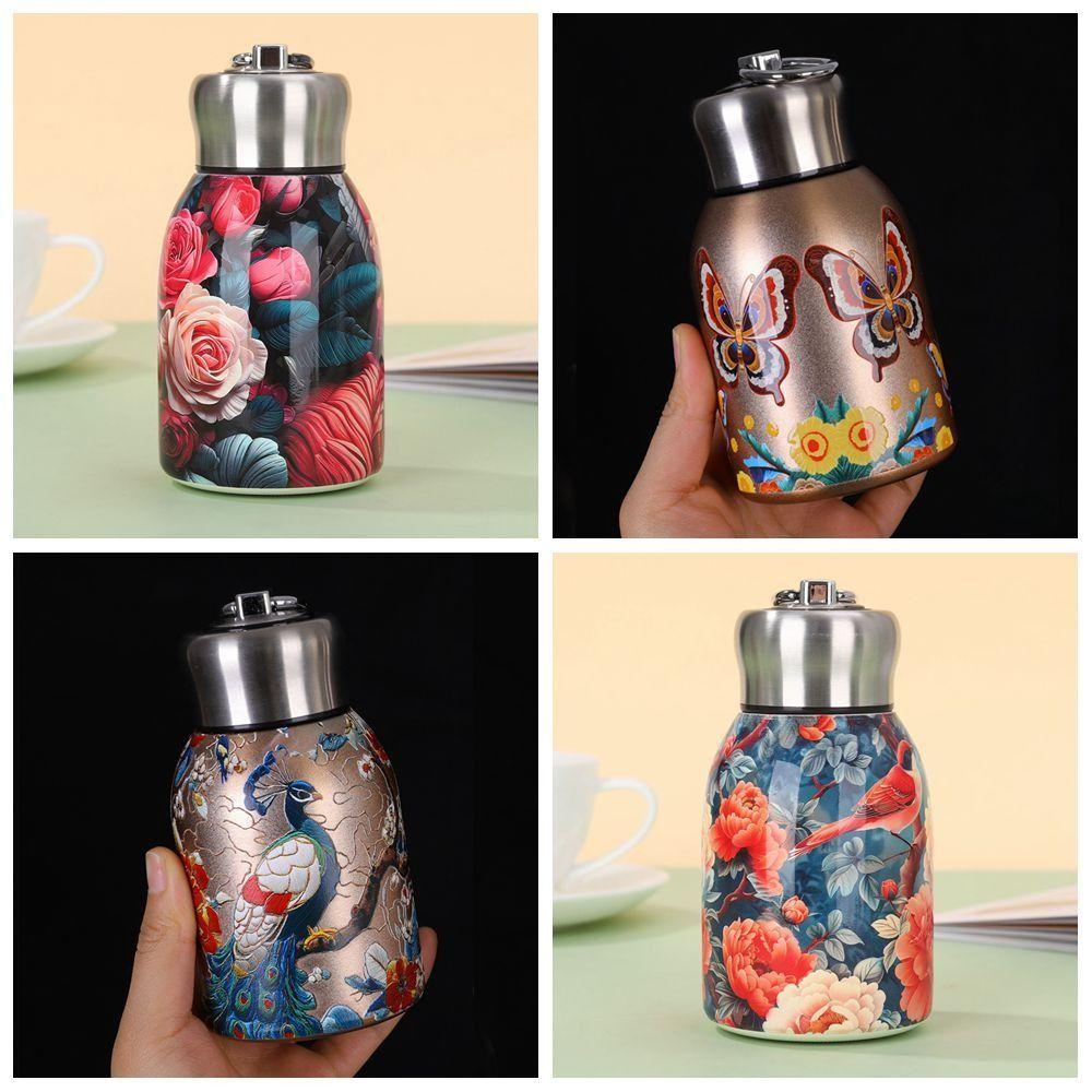 Непроливаемая Изолированная Кружка Кружка для Кофе из Нержавеющей Стали Тонкая Изолированная Термобутылка для Воды Спорт