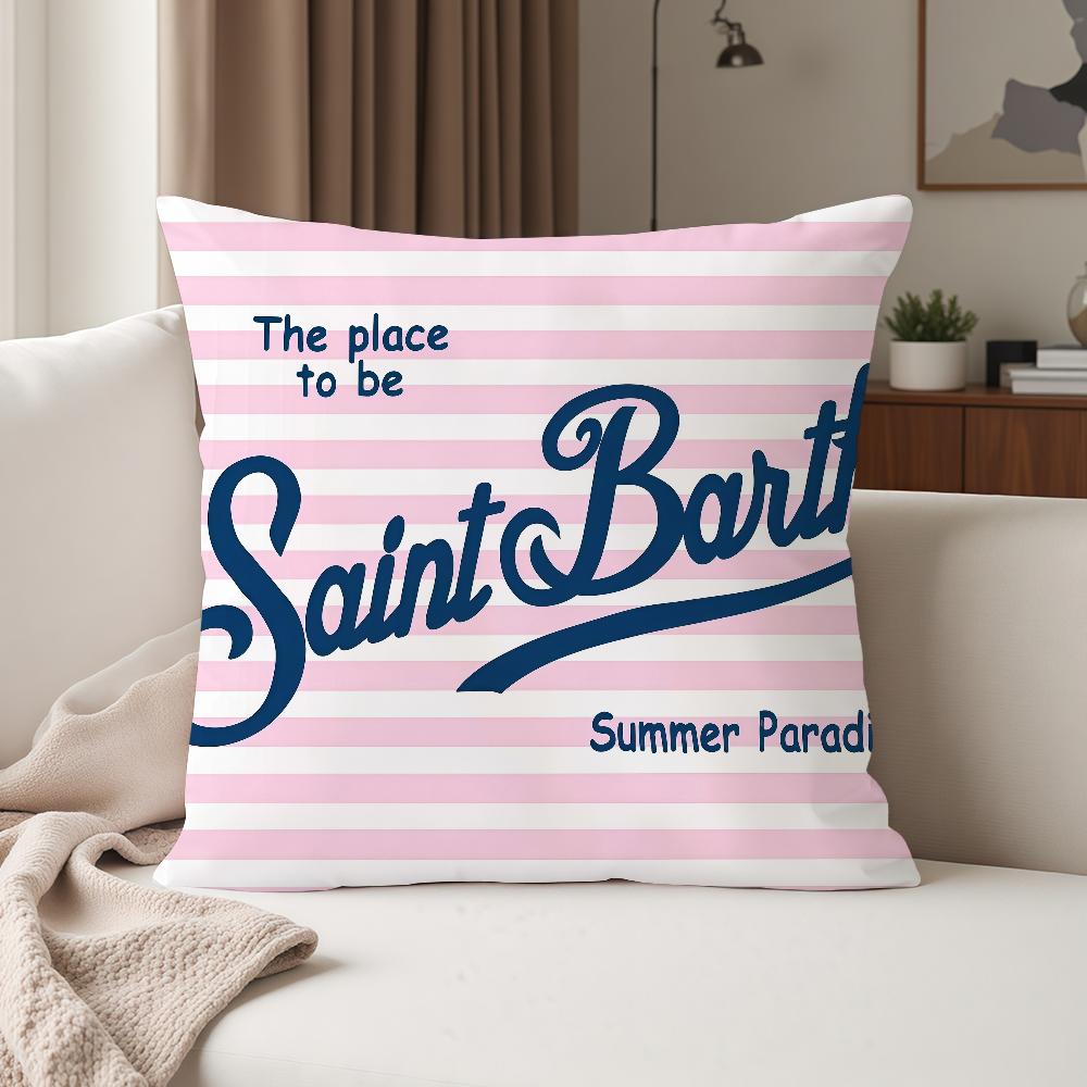 Fashion Prints S-saint B-barth Pillow Case Suitable For Bedrooms Living Rooms Cars Home Decoration
