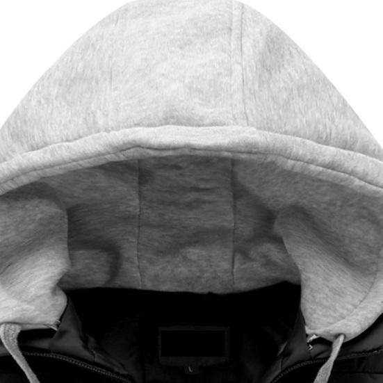 Men Autumn Winter Warm Vest with Hood Zipper Closure Waterproof Cold Prevention Sleeveless Casual Jacket Vest