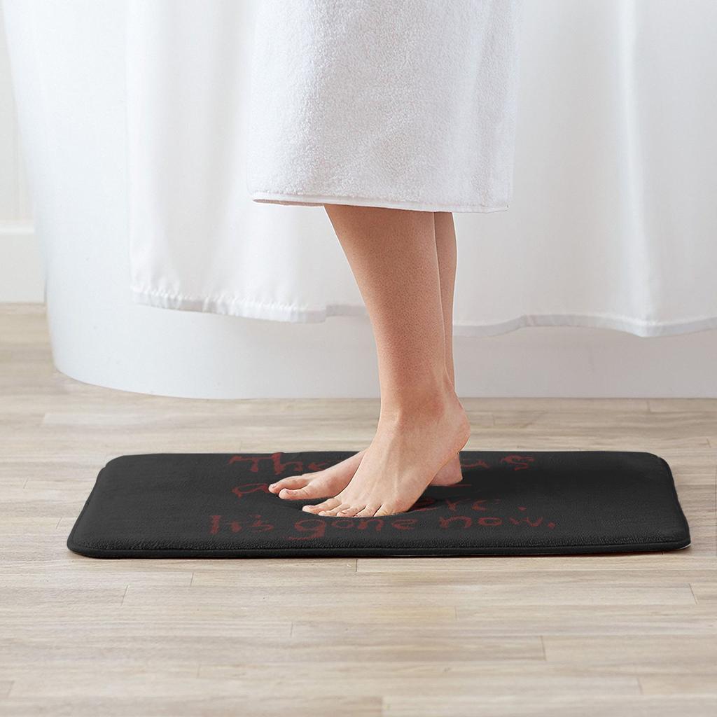There Was a Hole Here It’s Gone Now Silent Hill Quote Anti-slip Doormat Floor Mat for Kitchen Entrance Home Bedroom Footpad Mats