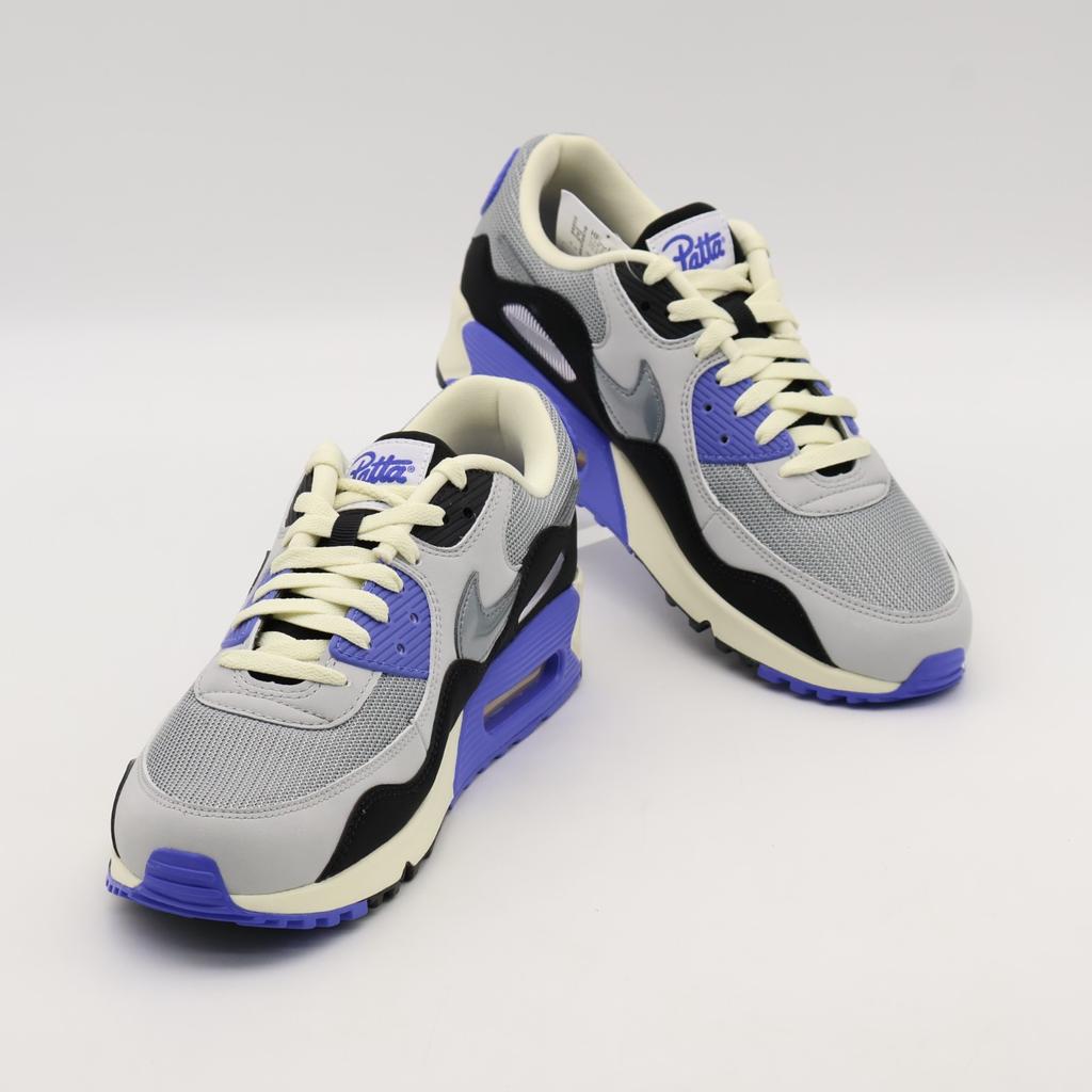 HF8814-002 Patta Nike Air Max 90 Сапфировый и Серо-песочный (Мужской)