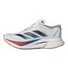 adidas Adizero Boston 12 белые темно-синие чисто рубиновые мужские кроссовки Core-White JI4476