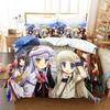 Little Busters Bedding Collection Duvet Cover Pillowcases Twin Full Queen King Boy Girl Kids With Bed Linen 3D Print Anime Duvet Cover Collections