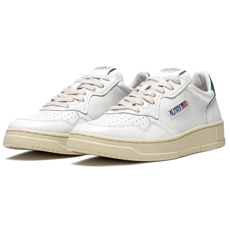 (WMNS) Autry Medalist Leather Low 'White Green' Women's AULW-LL20