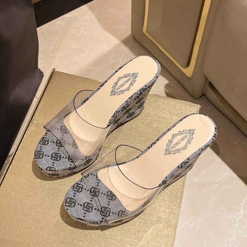 Sandales À Talons Hauts Pour Femmes, Pantoufles D'été Transparentes, Chaussures À Plateforme, Sabots Tendance, 2025