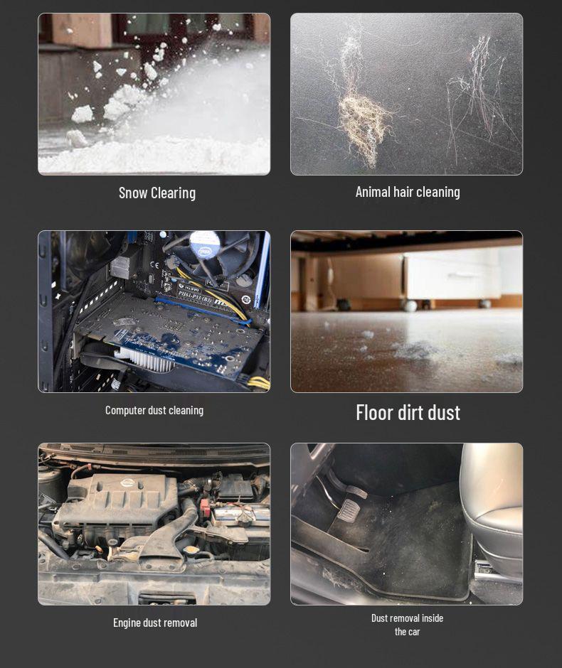 Беспроводной электрический фен и воздуходувка-пылесос с литиевой батареей