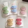2PC Sweetly Plaid BB Hair Claw Side Clips for Girls Kids Child Students Hairpin Gift Hair Accessories Headwear Ornament