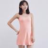 Elegant Women Tank Top Cami Mini Short Dress With Adjustable Spaghetti Straps