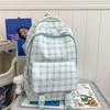 Новинка 2024 года, школьная сумка, женская сумка Ins Mori System, клетчатая сумка на плечо для учащихся средней школы, свежие милые рюкзаки на плечо для девочек