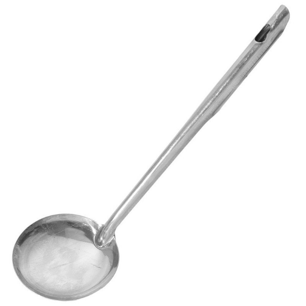 Stainless Steel Soup Spoon Long Wooden Handle Colander New Skimmer