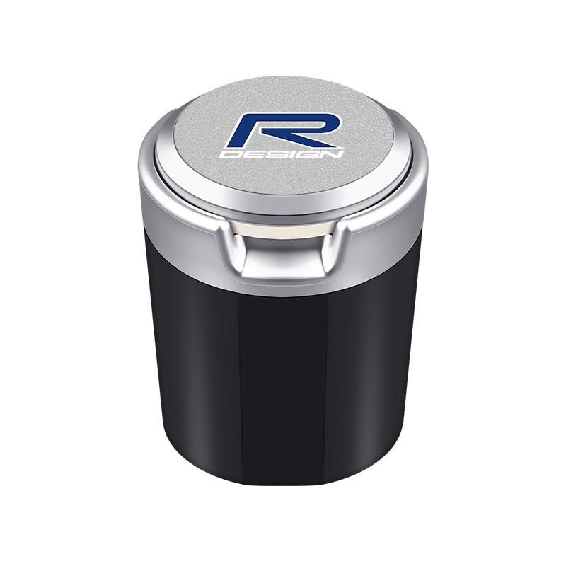 Светодиодная автомобильная пепельница, портативный мусорный бак, контейнер для хранения для Volvo XC60 S60 V40 V50 V60 S80 S40 C30 AWD C70 S40 S60 S80 S90