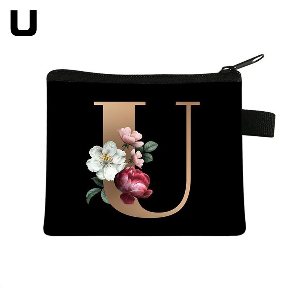 1 шт. Кошелек для монет с принтом букв Женский Мини-держатель для карт Маленький кошелек Сумка для повседневного хранения Кошелек-клатч для девочек